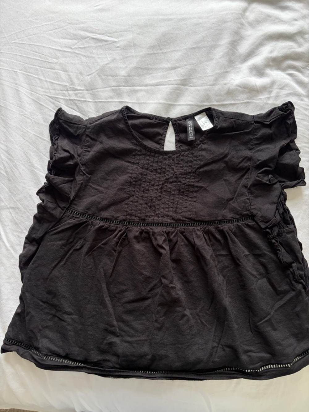 Black Women’s Ruffle Sleeve Blouse